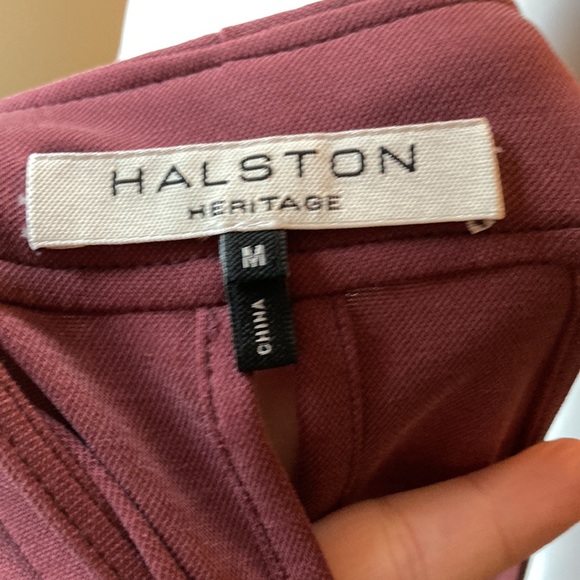 NWOT Halston Heritage Sz M Dusty Mauve Sleeveless Dress suede-like soft fabric - Picture 10 of 10